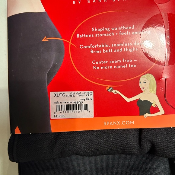 SPANX Seamless Black Leggings - Picture 3 of 4